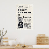 Benny Goodman jazz poster - Carnegie Hall - NYC ポスター (キッチン)