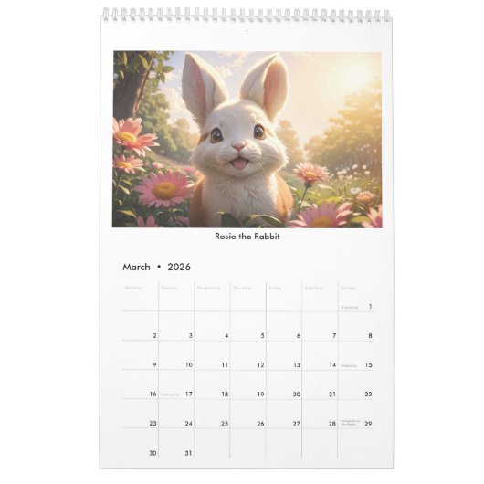 Benny the Bear and the Missing Honey calendar カレンダー (3月 2026)