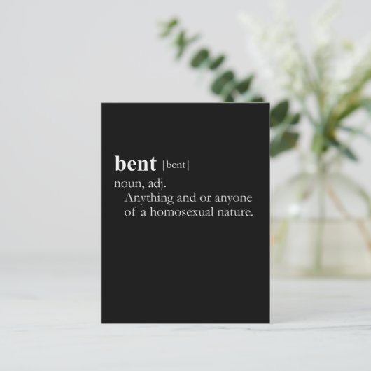 BENT （定義） ポストカード (スタンド正面)