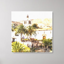 Bentancuria, Fuerteventura，カナリア諸島 キャンバスプリント