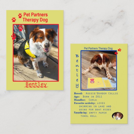 bentleyによって修正される名刺 名刺 (正面/裏面)