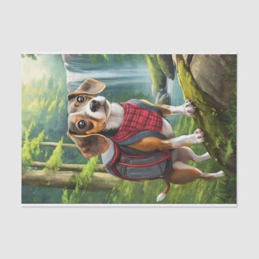 Bentley Exercises、Beagle Hiking in自然 薄葉紙 (正面)