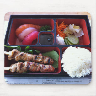 Bento箱の寿司の日本のな米の食糧 マウスパッド