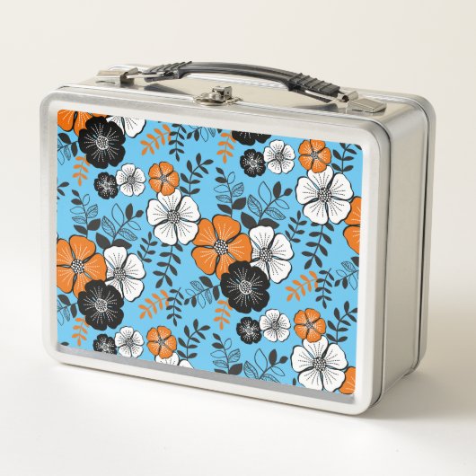 bento fleur oranges メタルランチボックス (正面)
