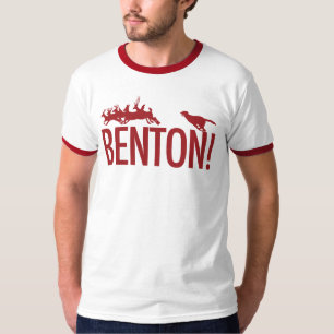 Benton! リッチモンド公園のシカを追跡している犬 tシャツ