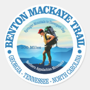 Benton MacKayeの道(C)ハイカー ラウンドシール