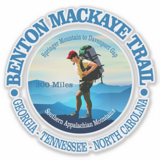Benton MacKaye Trail (ハイカーC) シール (正面)