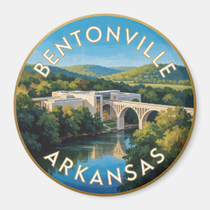 Bentonville Arkansas Crystal Bridges トラベル マグネット