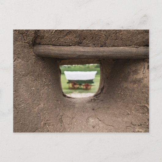 Bent's Old Fortからのカバーワゴンのビュー ポストカード (正面)