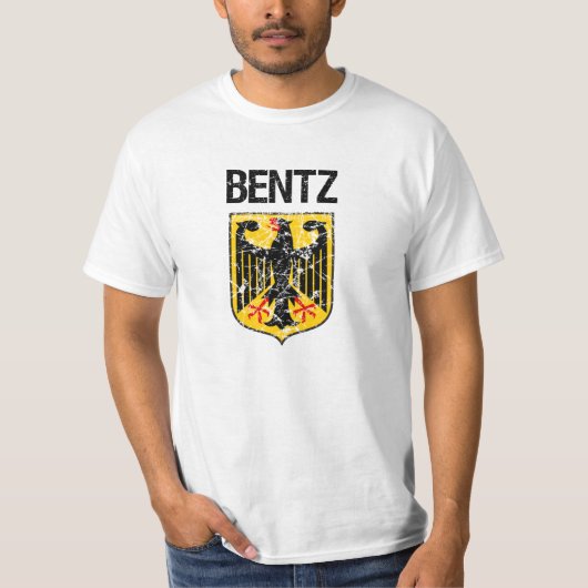 Bentzの名字 Tシャツ (正面)