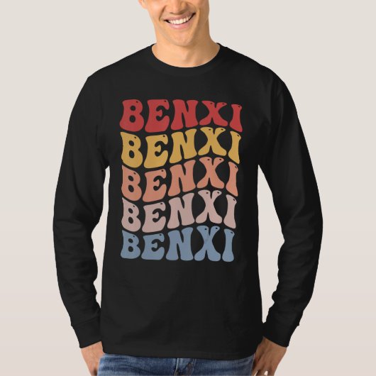 Benxi City Groovy Retro Tシャツ (正面)