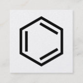BENZENE RING SYMBOL スクエア名刺 (正面)