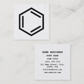 BENZENE RING SYMBOL スクエア名刺 (正面/裏面)