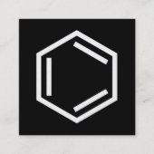 BENZENE RING SYMBOL スクエア名刺 (正面)