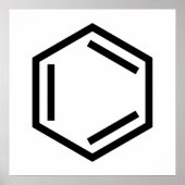 BENZENE RING SYMBOL ポスター (正面)