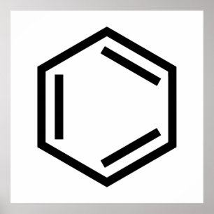 BENZENE RING SYMBOL ポスター