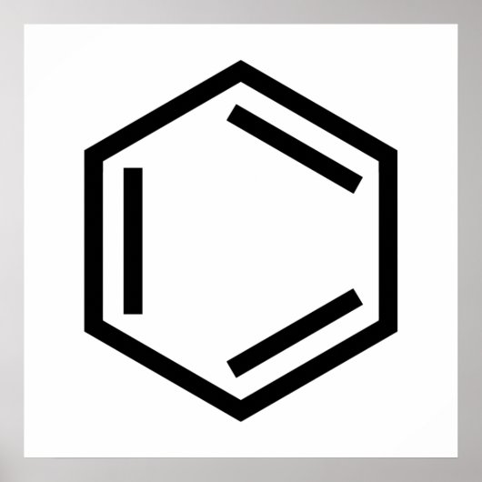 BENZENE RING SYMBOL ポスター (正面)