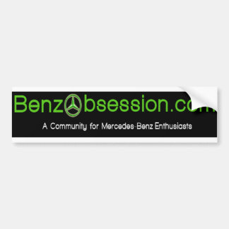 benzobsessionのバンパーステッカー バンパーステッカー