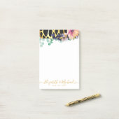 BEORGANED私たちのラブストーリーLeopardプリント金ゴールド ポストイット (デスク上)