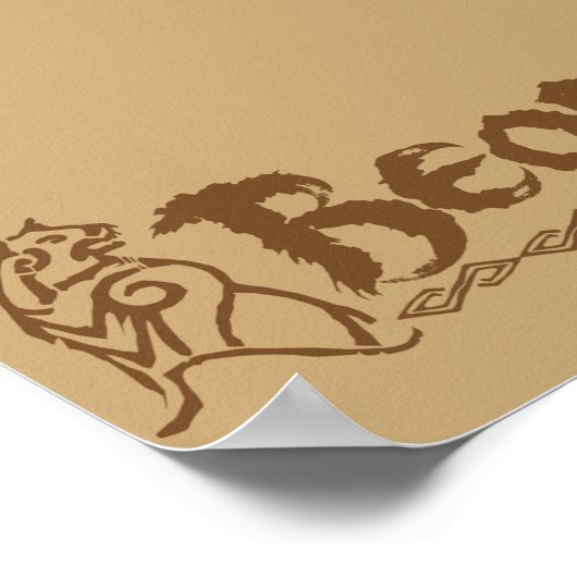 BEORN™ベアネーム ポスター (角)