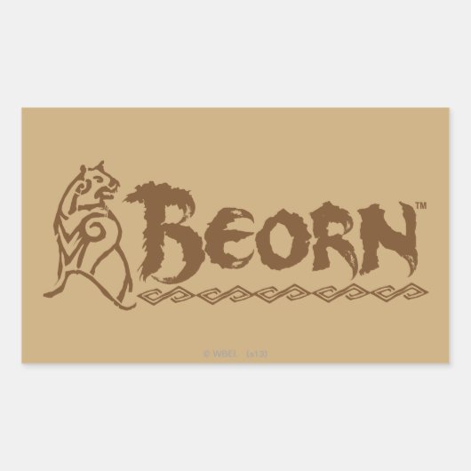 BEORN™ベアネーム 長方形シール (正面)