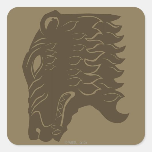 BEORN™ベアヘッドシンボル スクエアシール (正面)