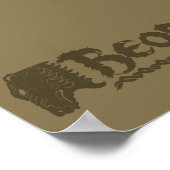 BEORN™ベアヘッド名 ポスター (角)