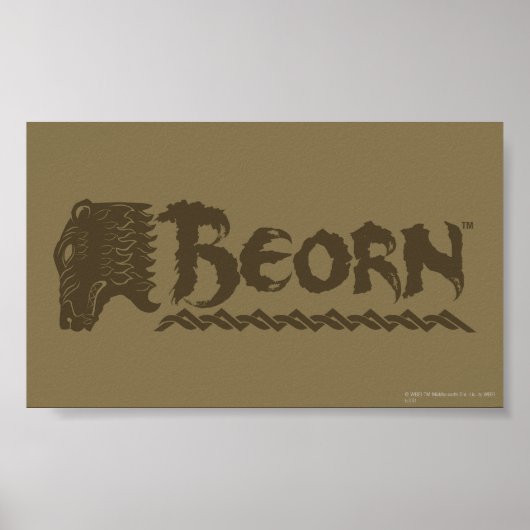 BEORN™ベアヘッド名 ポスター (正面)