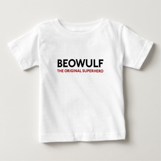 Beowulf元のスーパーヒーロー ベビーTシャツ (正面)