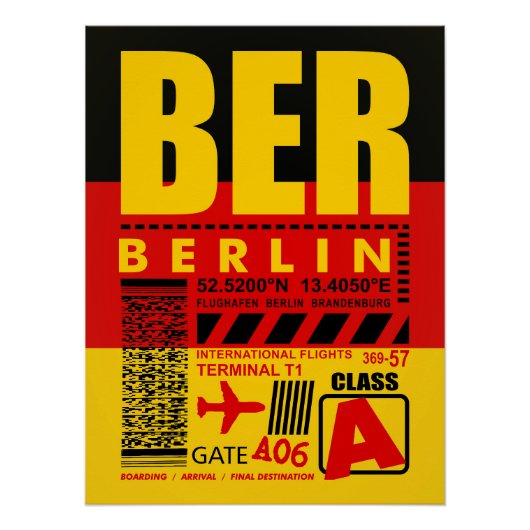 BERベルリンエアポート ポスター (正面)