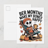 Ber月の骨が幸せ, ベル月, 骨の喜び インビテーションポストカード (正面/裏面)