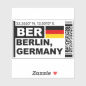 BER Berlin Boarding Pass - Germany Travel シール (シート)