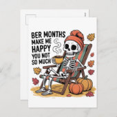 Ber Monthsあまり幸せにならない不気味 シーズンポストカード (正面/裏面)