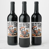 Ber Monthsは私の骨を幸せなクリスマスにする ワインラベル (ボトル)