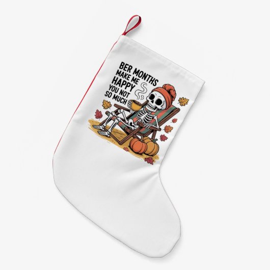 Ber Monthsは私を幸せにそれほど多くのクリスマス スモールクリスマスストッキング (正面 (吊り時))