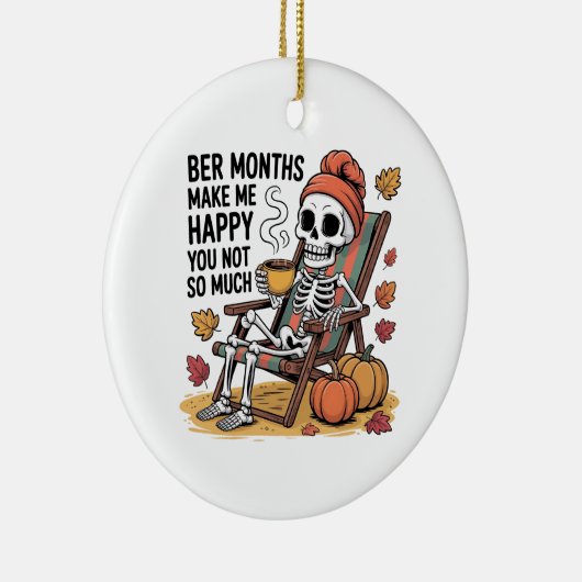 Ber Monthsは私を幸せにそれほど多くのクリスマス セラミックオーナメント (右)