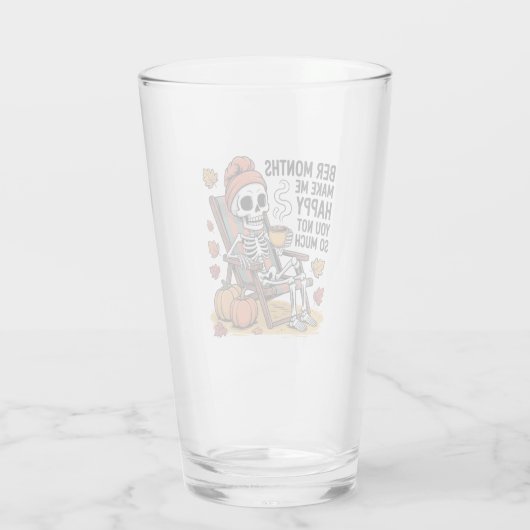 Ber Monthsは私を幸せにそれほど多くのクリスマス タンブラーグラス (裏面)