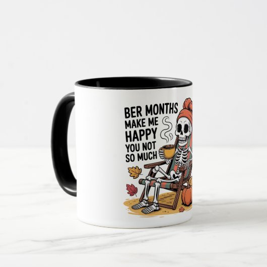 Ber Monthsは私を幸せにそれほど多くのクリスマス マグカップ (正面左)