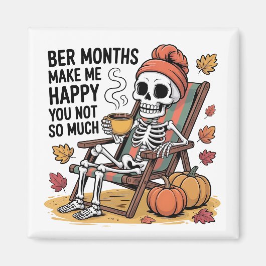Ber Monthsは私を幸せにそれほど多くのクリスマス マグネット (正面)