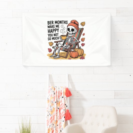 Ber Monthsは私を幸せにそれほど多くのクリスマス 横断幕 (インサイチュ)