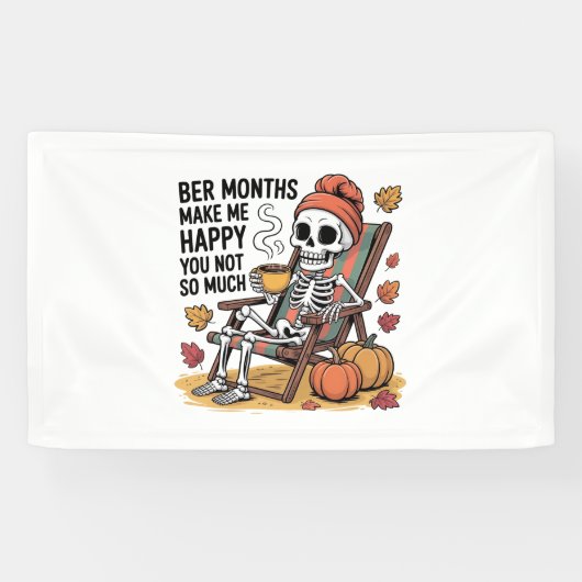 Ber Monthsは私を幸せにそれほど多くのクリスマス 横断幕 (横)