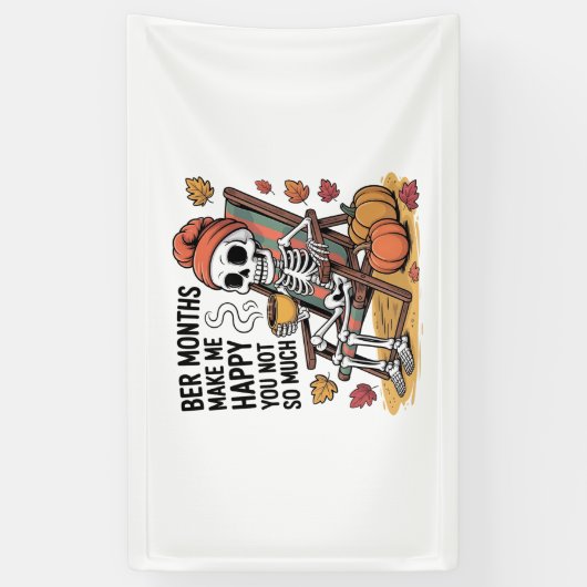 Ber Monthsは私を幸せにそれほど多くのクリスマス 横断幕 (縦)