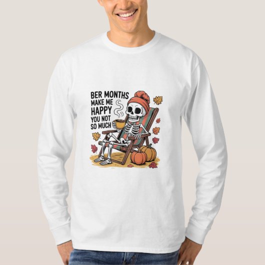 Ber Monthsは私を幸せにそれほど多くのクリスマス Tシャツ (正面)