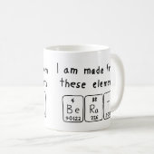 Beratの定期的なテーブル名mag コーヒーマグカップ (正面右)