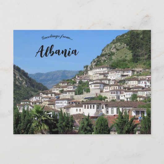 Berat City of a Thousand Windows Albania ポストカード (正面)