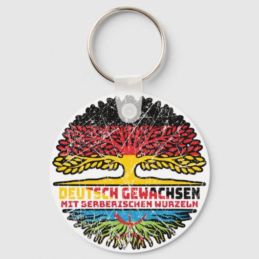 Berber Berberisch Deutsch Deutschland Baum Wurzel キーホルダー (正面)