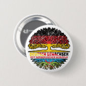 Berber Berberisch Deutsch Deutschland Baum Wurzel 缶バッジ (正面&裏面)