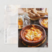 Berber Breakfast Moroccan Shakshuka Travel Photo ポストカード (正面/裏面)