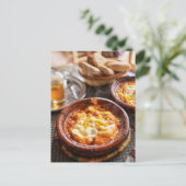 Berber Breakfast Moroccan Shakshuka Travel Photo ポストカード (スタンド正面)