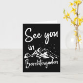 Berchtesgadenドイツ休暇スキーであなたを見る カード (黄色い花)